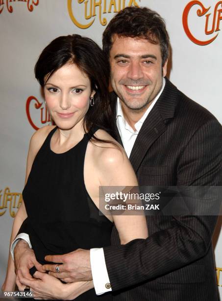 Mary Louise Parker and Jeffrey Dean Morgan arrive for opening night of 'Curtains' on Broadway at the Hirschfeld Theatre, New York City BRIAN ZAK.