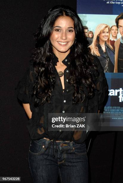 Emmanuelle Chriqui attends a special screening of "Starter For Ten" at the Tribeca Grand Screening Room, New York City BRIAN ZAK.