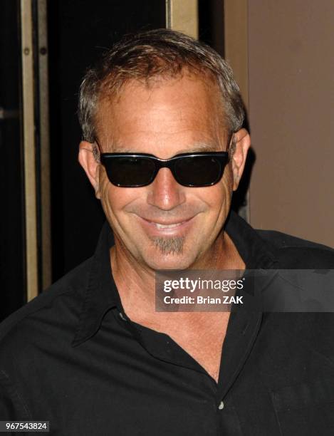 Kevin Costner arrives to the New York Screening of 'Mr Brooks' held at The SoHo Grand, New York City BRIAN ZAK.