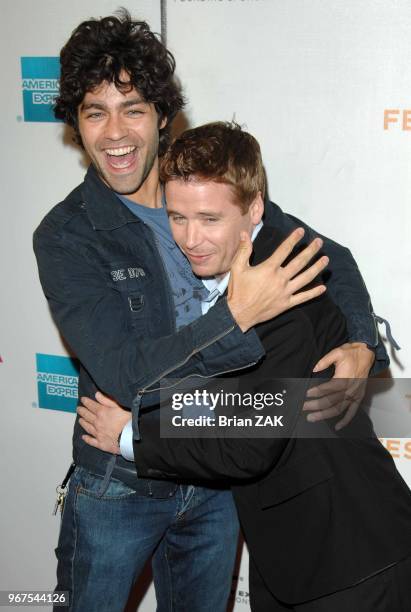 Adrian Grenier and Kevin Connolly arrive to the 6th Annual Tribeca Film Festival 'Gardener of Eden' premiere held at Borough of Manhattan Community...