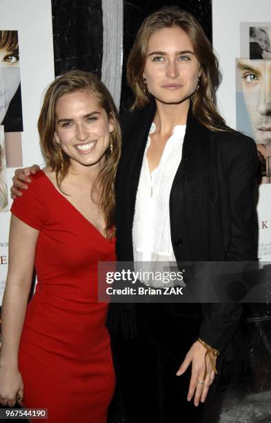 Lauren Bush and Ashley Bush arrive at the premiere of "Breaking and Entering" held at the Paris Theater, New York City BRIAN ZAK.