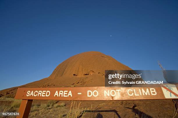 Uluru, also known as Ayers Rock, is a large sandstone rock formation in the southern part of the Northern Territory, central Australia. It lies 335...