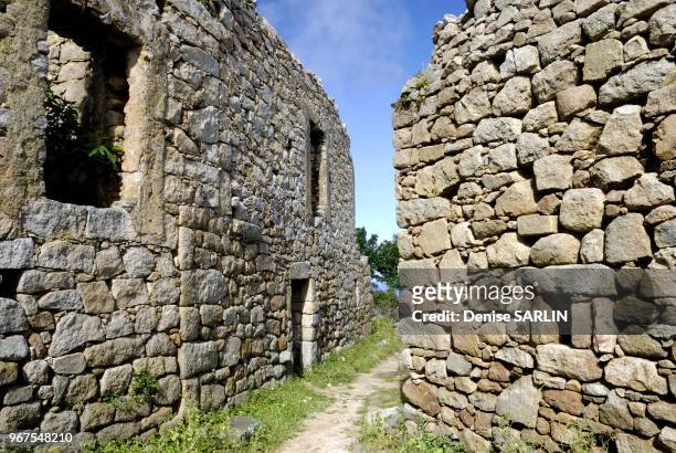 Ruines du village barbaresque d'Occi sur la commune de Lumio en Balagne.