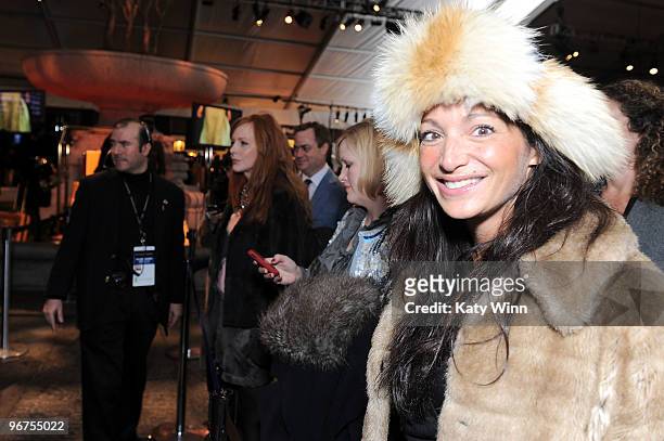 Emma Snowden Jones attends Mercedes-Benz Fashion Week at Bryant Park on February 16, 2010 in New York City.