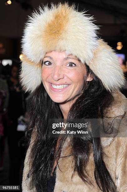 Emma Snowden Jones attends Mercedes-Benz Fashion Week at Bryant Park on February 16, 2010 in New York City.