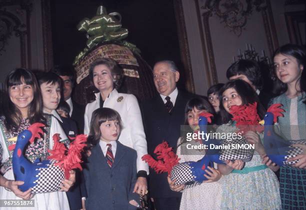 Grace Kelly est reçu au Sénat le 19 mars 1975 à Paris, France.