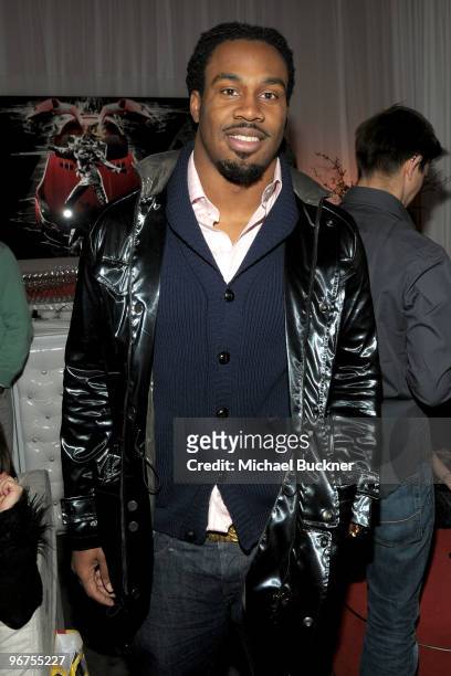 Player Steven Jackson at the Mercedes-Benz Fashion Week Fall 2010 - Official Coverage at Bryant Park on February 16, 2010 in New York City.