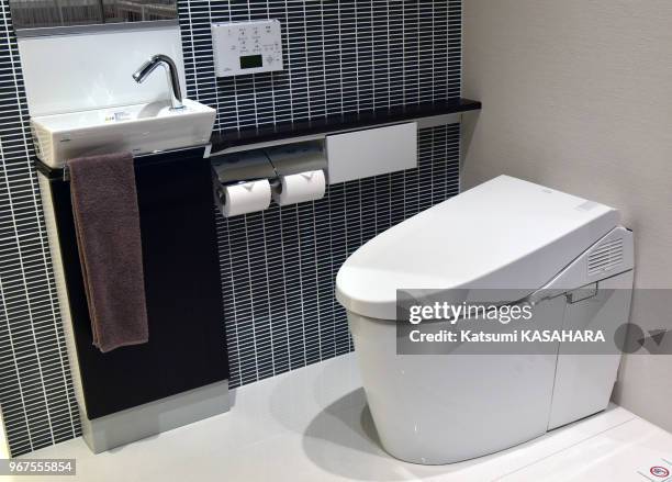 Toto, the top Japanese maker of toilets, baths and bathroom vanities, high-tech toilet system at their museum in Kitakyushu, March 18 japon.