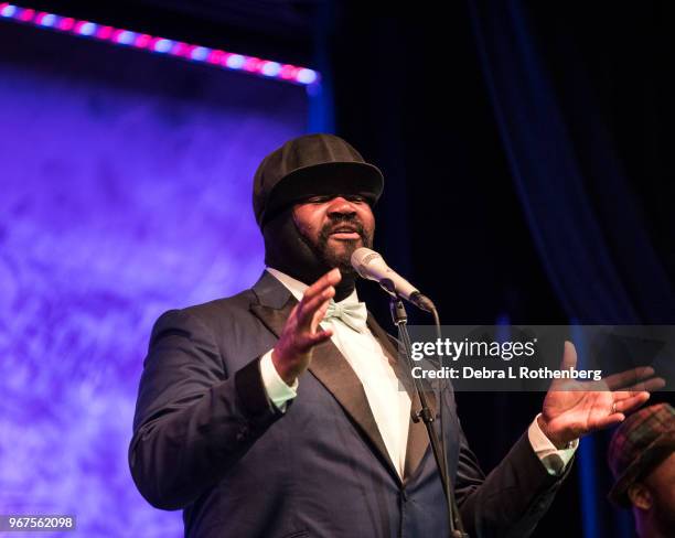 Gregory Porter performs during the Blue Note Jazz Festival at Sony Hall on June 4, 2018 in New York City.