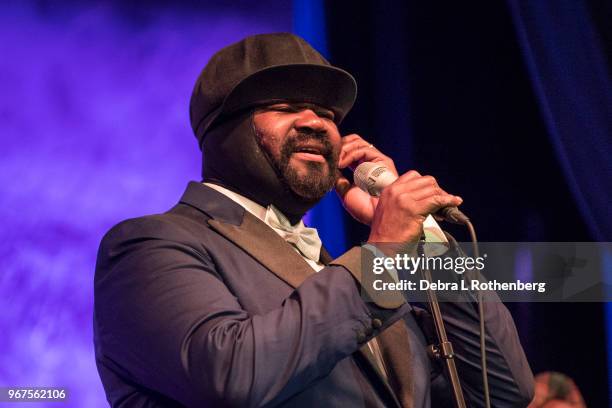 Gregory Porter performs during the Blue Note Jazz Festival at Sony Hall on June 4, 2018 in New York City.