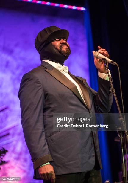 Gregory Porter performs during the Blue Note Jazz Festival at Sony Hall on June 4, 2018 in New York City.