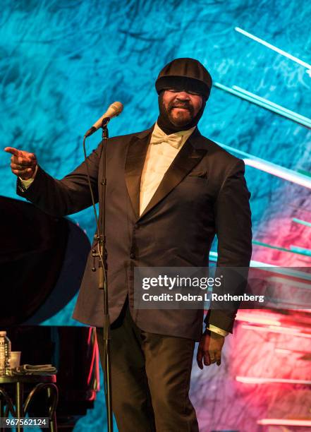 Gregory Porter performs during the Blue Note Jazz Festival at Sony Hall on June 4, 2018 in New York City.