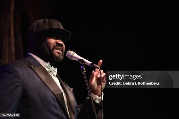 Gregory Porter performs during the Blue Note Jazz Festival at Sony Hall on June 4, 2018 in New York City.