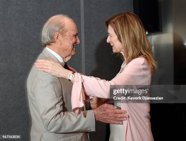 Dawn Hudson, CEO of the Academy of Motion Picture Arts and Sciences, introduces George Stevens, Jr., filmmaker and founder of the American Film...