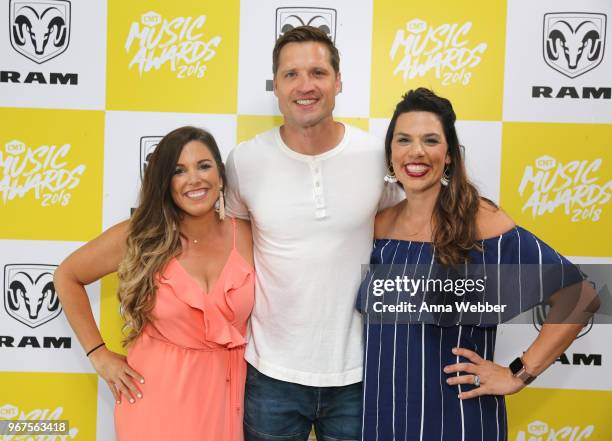 Singer Walker Hayes and guests attend Ram Trucks presents Drive: Artists to Watch @ the CMT Music Awards at TopGolf Nashville on June 4, 2018 in...