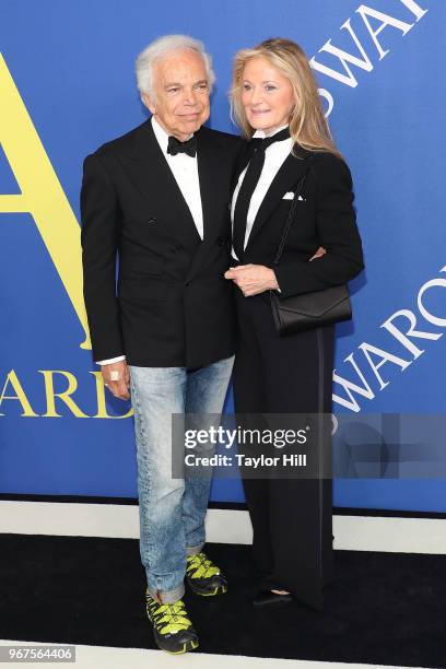 Ralph Lauren and Ricky Lauren attend the 2018 CFDA Awards at Brooklyn Museum on June 4, 2018 in New York City.