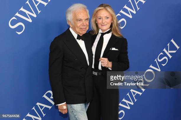 Ralph Lauren and Ricky Lauren attend the 2018 CFDA Awards at Brooklyn Museum on June 4, 2018 in New York City.