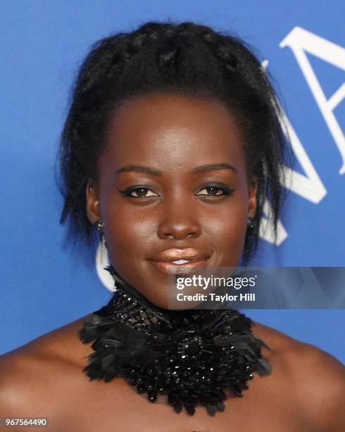 Lupita Nyong'o attends the 2018 CFDA Awards at Brooklyn Museum on June 4, 2018 in New York City.