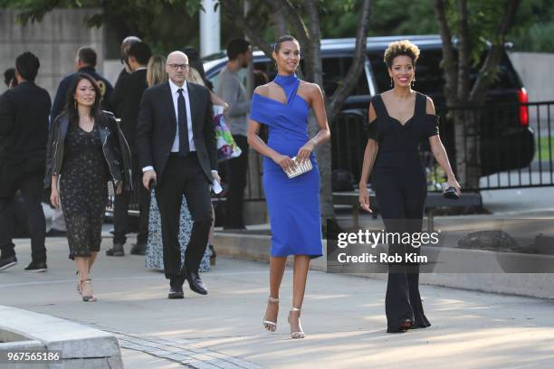 Lais Ribeiro arrives for the 2018 CFDA Fashion Awards at Brooklyn Museum on June 4, 2018 in New York City.