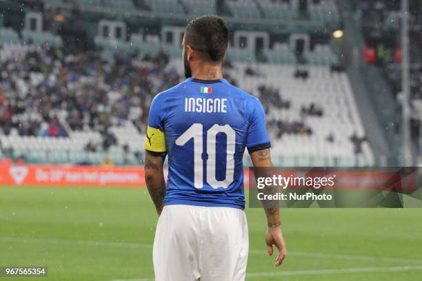 Lorenzo Insigne during the friendly football match between Italy and Holland at Allianz Stadium on June 04, 2018 in Turin, Italy. Final result: 1-1