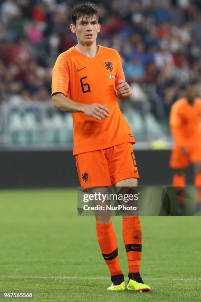 Marten De Roon during the friendly football match between Italy and Holland at Allianz Stadium on June 04, 2018 in Turin, Italy. Final result: 1-1