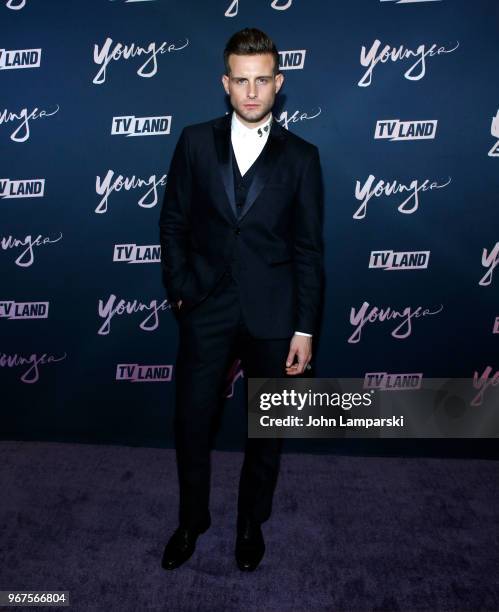 Nico Tortorella attends "Younger" season 5 premiere party at Cecconi's Dumbo on June 4, 2018 in Brooklyn, New York.