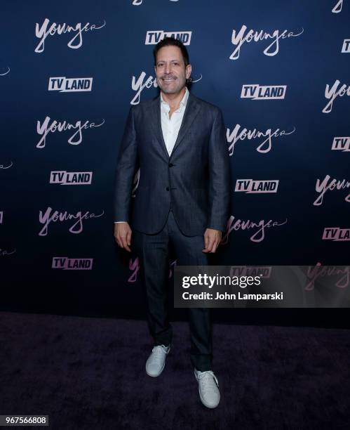 Darren Star attends "Younger" season 5 premiere party at Cecconi's Dumbo on June 4, 2018 in Brooklyn, New York.