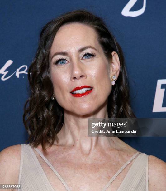 Miriam Shor attends "Younger" season 5 premiere party at Cecconi's Dumbo on June 4, 2018 in Brooklyn, New York.