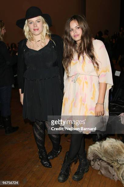 Photographer/actress Amanda de Cadenet and daughter Atlanta Taylor attend the Marc by Marc Jacobs Fall 2010 Fashion Show during Mercedes-Benz Fashion...