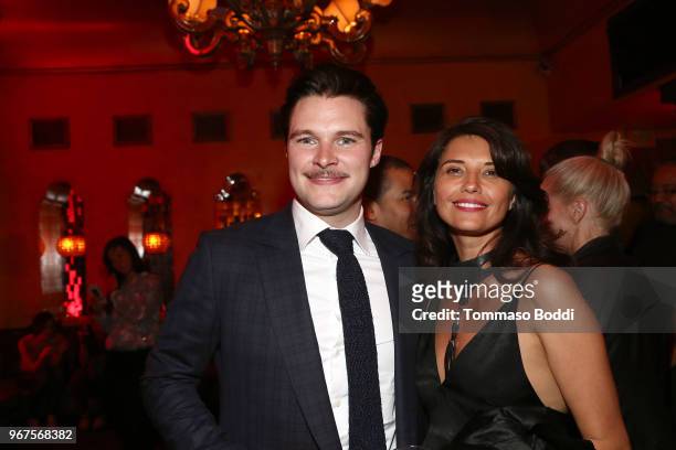 Jack Reynor and Amara Zaragosa attend the After Party for the Premiere Of CBS All Access' "Strange Angel" at Avalon on June 4, 2018 in Hollywood,...