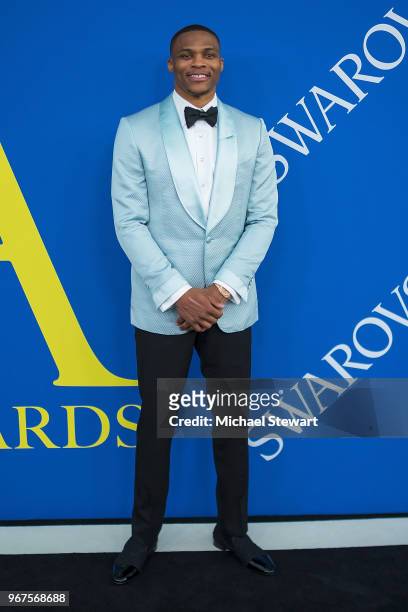 Russell Westbrook attends the 2018 CFDA Fashion Awards at Brooklyn Museum on June 4, 2018 in New York City.