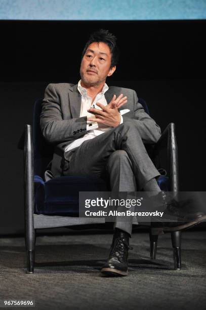 Actor Kenneth Choi speaks at the FYC Panel for Fox's "9-1-1" at Saban Media Center on June 4, 2018 in North Hollywood, California.
