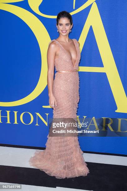 Sara Sampaio attends the 2018 CFDA Fashion Awards at Brooklyn Museum on June 4, 2018 in New York City.