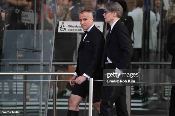 Thom Browne arrives for the 2018 CFDA Fashion Awards at Brooklyn Museum on June 4, 2018 in New York City.