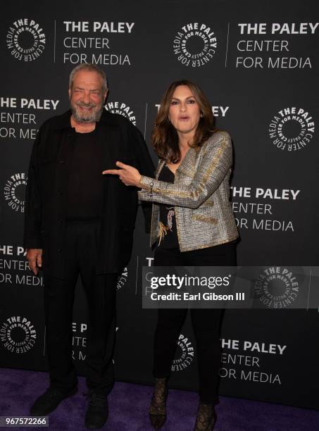 Dick Wolf and Mariska Hargitay attend The Paley Center For Media Presents: Creating Great Characters: Dick Wolf & Mariska Hargitay at The Paley...