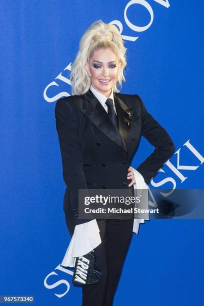 Erika Jayne attends the 2018 CFDA Fashion Awards at Brooklyn Museum on June 4, 2018 in New York City.