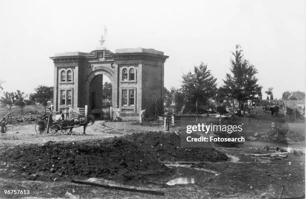 Evergreen Cemetery, a privately owned community cemetery in Gettysburg, Pennsylvania. President Abraham Lincoln delivered his Gettysburg Address from...