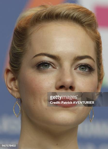 Emma Stone for the movie 'The Croods' during the 63rd Berlinale International Film Festival on February 14, 2013 in Berlin, Germany.