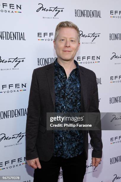 Anthony Rapp attends the Los Angeles Confidential Celebration for Portraits of Pride with GLAAD and Laverne Cox on June 4, 2018 in Beverly Hills,...