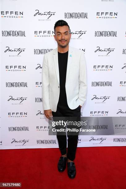 Anthony Allen Ramos attends the Los Angeles Confidential Celebration for Portraits of Pride with GLAAD and Laverne Cox on June 4, 2018 in Beverly...