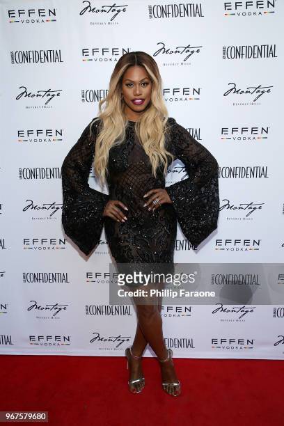 Laverne Cox attends the Los Angeles Confidential Celebration for Portraits of Pride with GLAAD and Laverne Cox on June 4, 2018 in Beverly Hills,...