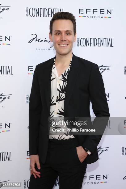 Matthew Hoffman attends the Los Angeles Confidential Celebration for Portraits of Pride with GLAAD and Laverne Cox on June 4, 2018 in Beverly Hills,...