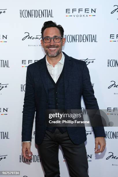 Attends the Los Angeles Confidential Celebration for Portraits of Pride with GLAAD and Laverne Cox on June 4, 2018 in Beverly Hills, California.