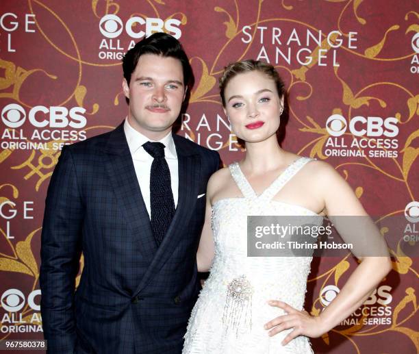 Bella Heathcote and Jack Reynor attend the premiere of 'Strange Angel' at Avalon on June 4, 2018 in Hollywood, California.