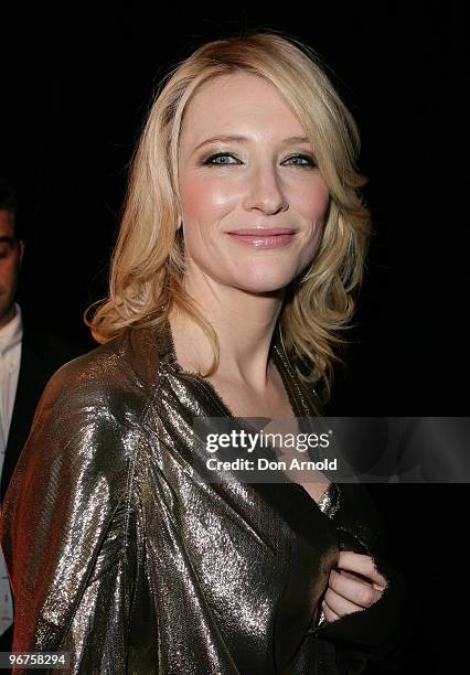 Cate Blanchett attends the Australian premiere of "Indiana Jones and the Kingdom of the Crystal Skull" at the Greater Union George Street cinemas on...