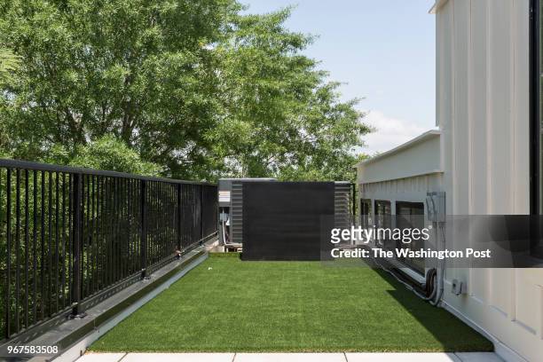 May 23: Pet pee area on the Roof Deck of the Penthouse Loft Unit 3 at Naylor Court Lofts on May 23, 2018 in Washington DC.