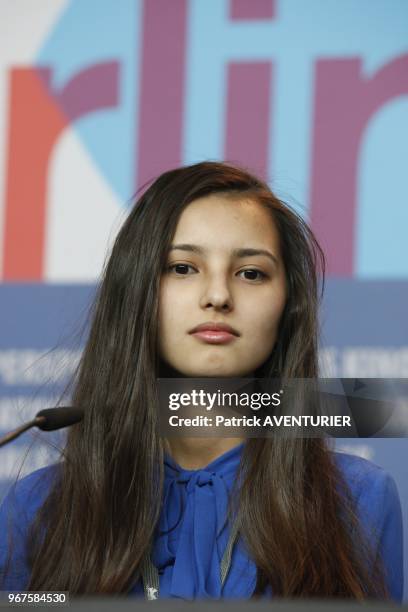 Emir Baigazin , actress Anelya Adilbekova for the movie 'Harmony Lessons' during the 63rd Berlinale International Film Festival on February 14, 2013...