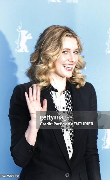 Greta Gerwig for the movie 'Frances Ha' during the 63rd Berlinale International Film Festival on February 12, 2013 in Berlin, Germany.