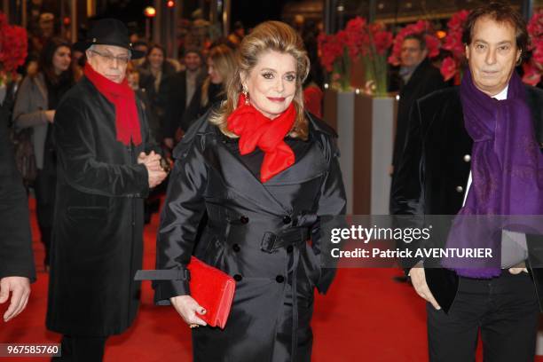 Catherine Deneuve attends the premiere for the movie 'Elle s'en va/On my way' during the 63rd Berlinale International Film Festival on February 15,...