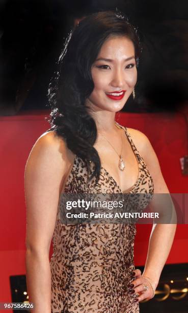 Alice Kim attends the premiere for the movie 'The Croods' during the 63rd Berlinale International Film Festival on February 15, 2013 in Berlin,...
